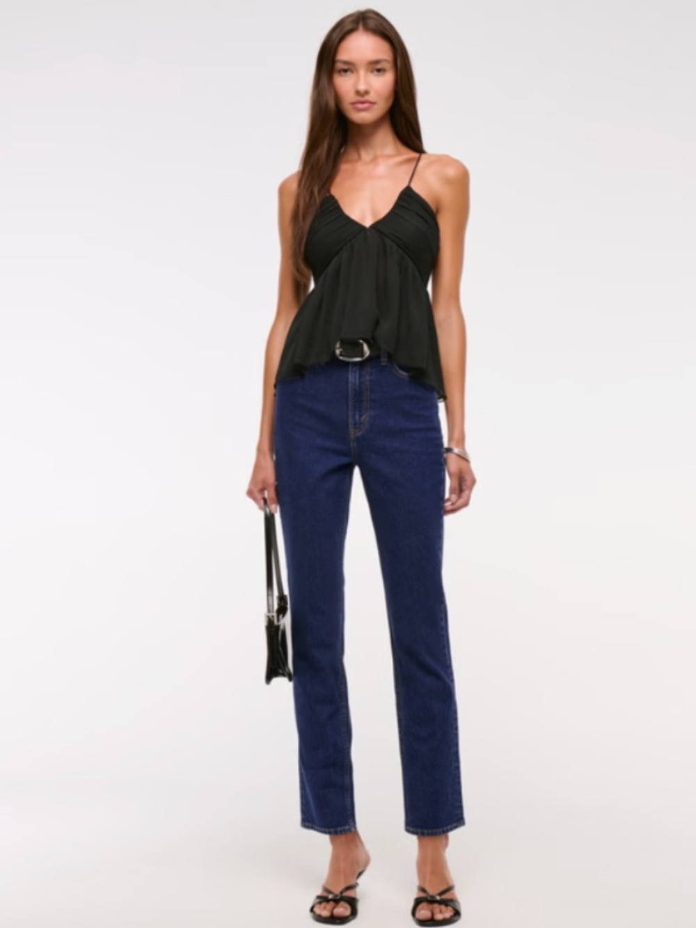 Abercrombie Ultra High Rise Ankle Straight Jean, Sz 10, EUC